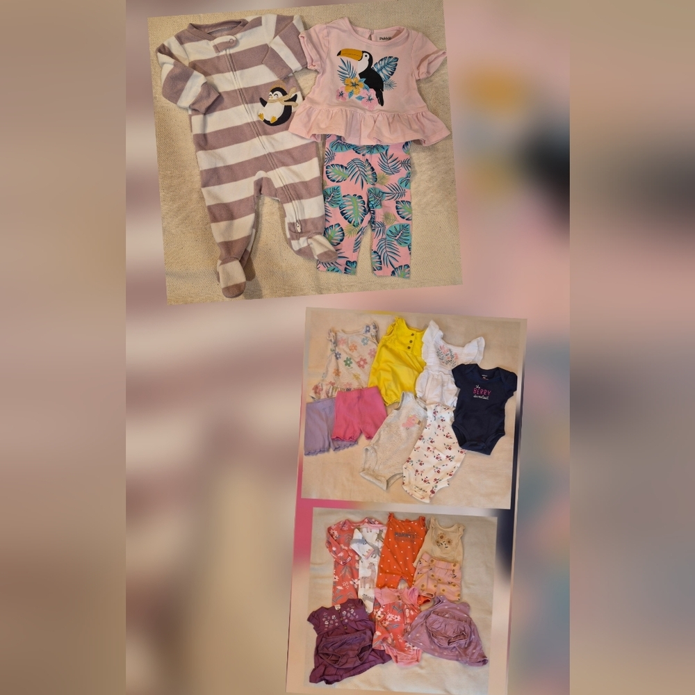 Bundle Of Baby Girls Clothing Size 3 Months